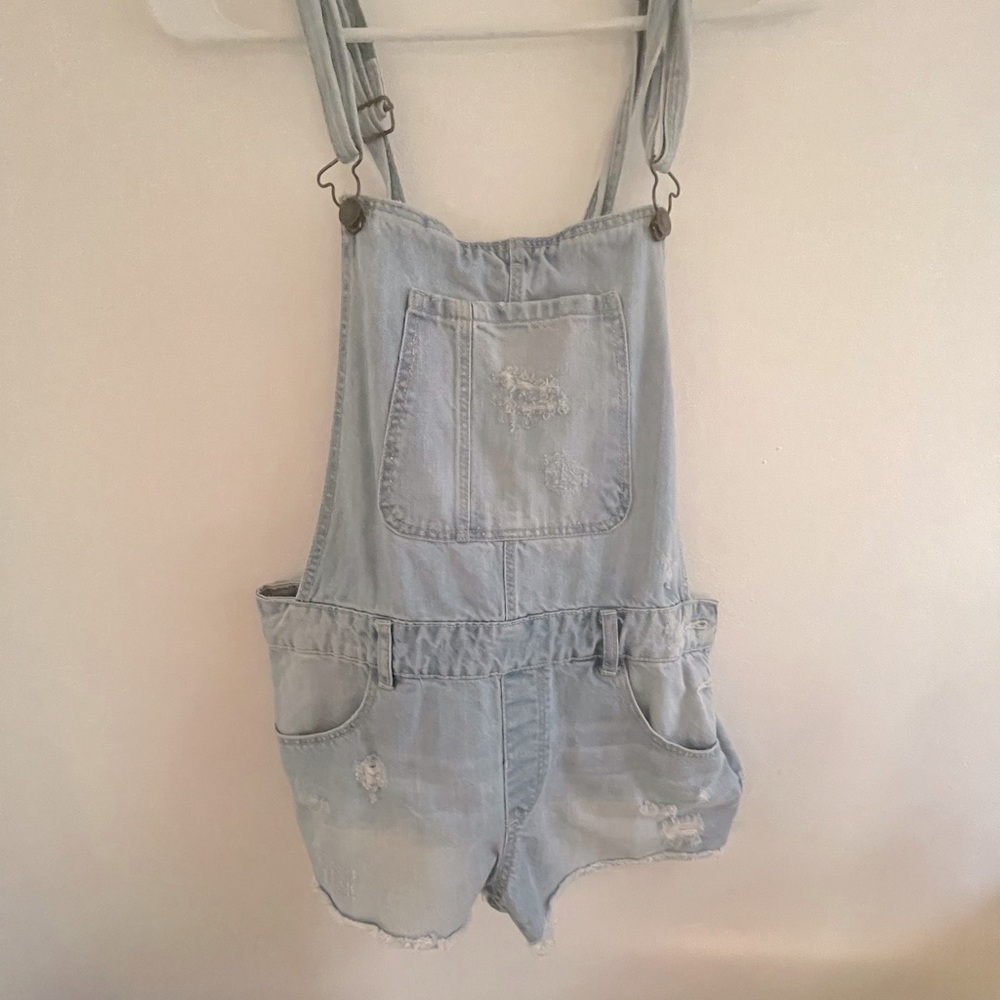 Bershka denim overalls